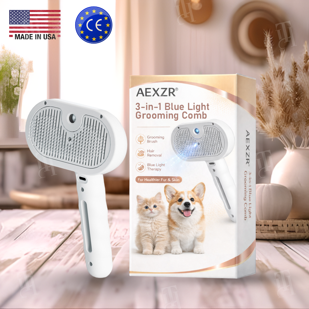 AEXZR® 3-in-1 Blue Light Grooming Comb